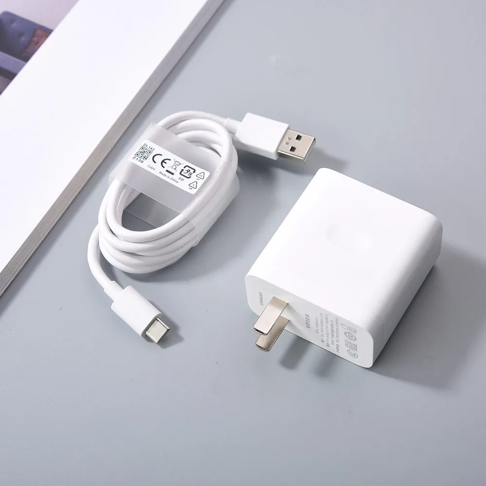 High-Speed Supervooc 80W Fast Charging Adapter with 1M USB-C Cable