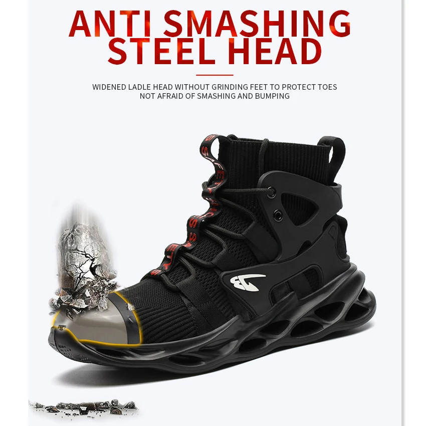 U.POWER Scarpa Antinfortunistica Uomo Nera/grigia - Foto 8