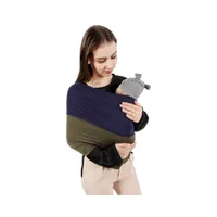Unisex Baby Wrap Carrier Elasticity Hand Free Baby Carrier Slings Breathable Infant Carrier Slings for Newborn Up To 15KG 1