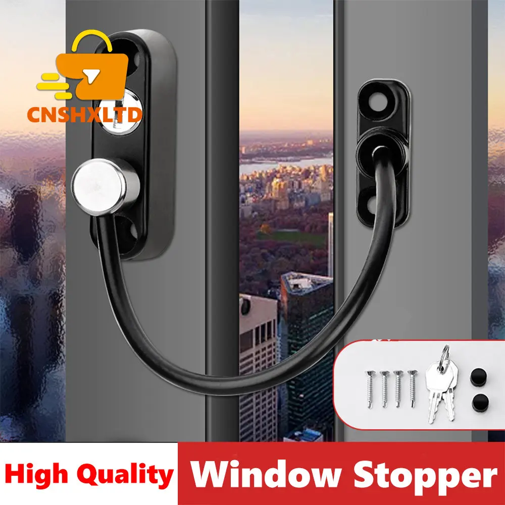 Stainless Steel Window Lock Children's Safety Lock Highrise Falling
