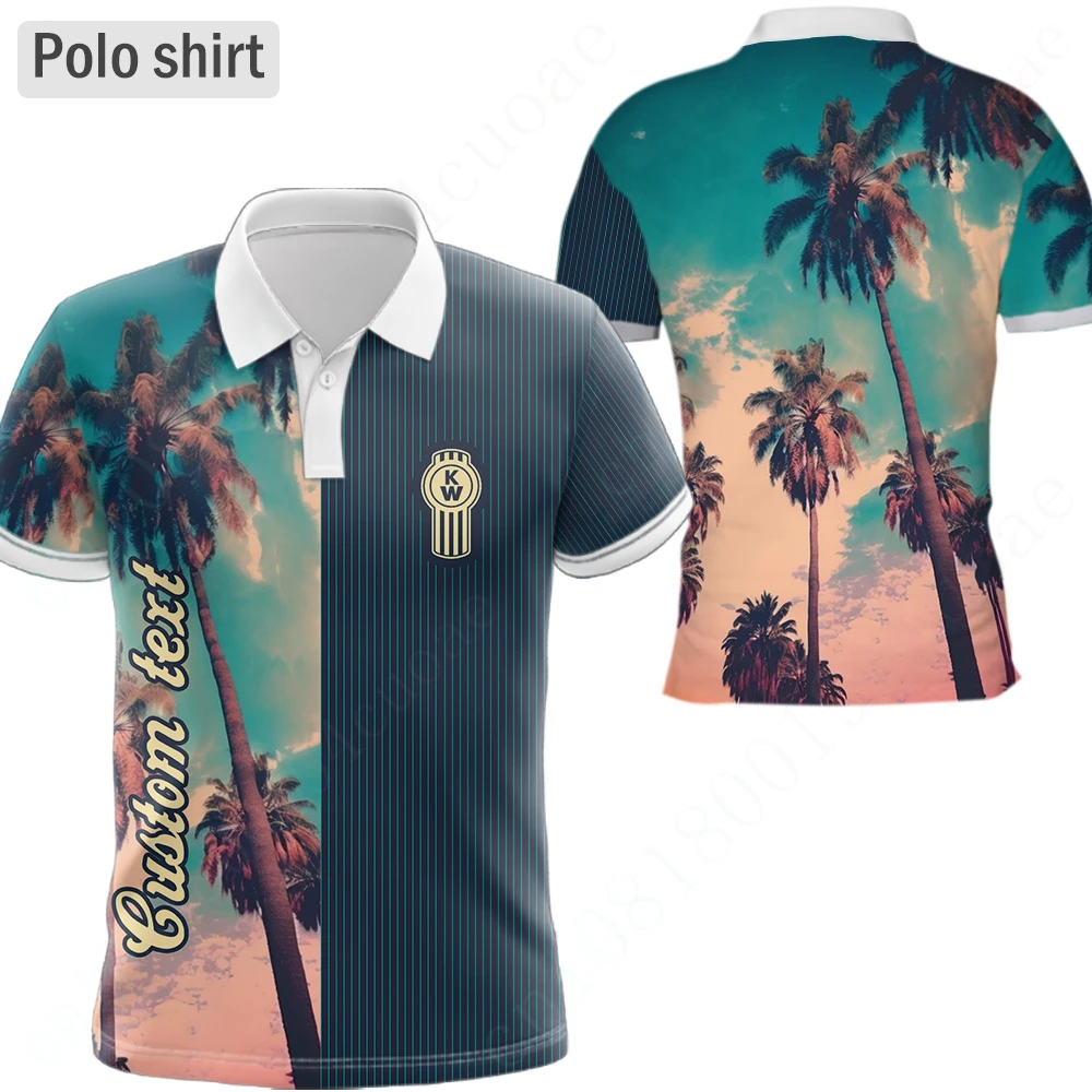 

Kenworth Polo Shirts And Blouses Casual Golf Wear Unisex Clothing Quick Drying Short Sleeve Harajuku Tee Anime T Shirt For Men