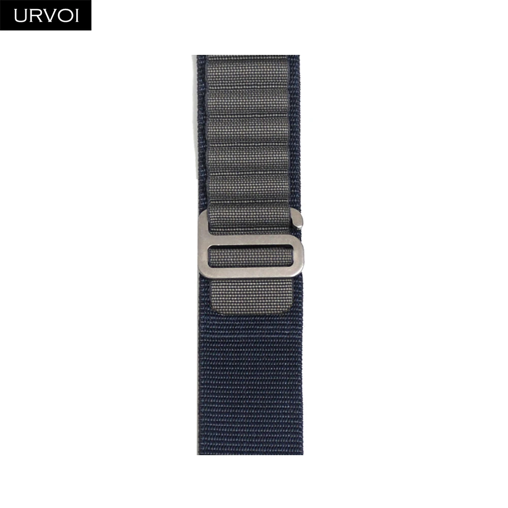 URVOI Black Woven Polyester Strap with G-Hook Closure