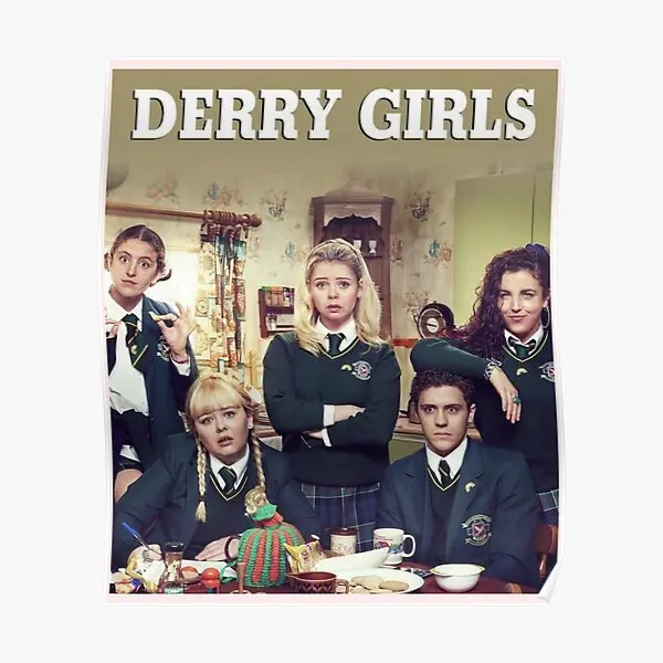 

Постер Derry для девочек, художественное настенное украшение для дома, живопись, современная забавная печать, декор для комнаты, винтажная картина без рамки