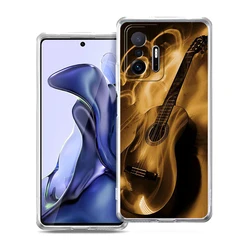 Guitar Music Art Soft Transparent Phone Case Cover Bags for Mi 11X Pro (B1)