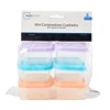 6Pcs Food Storage Container Small Plastic Moisture-proof Containers Mini Kitchen Storage Box with Leakproof Lid Kitchen Accessor 1