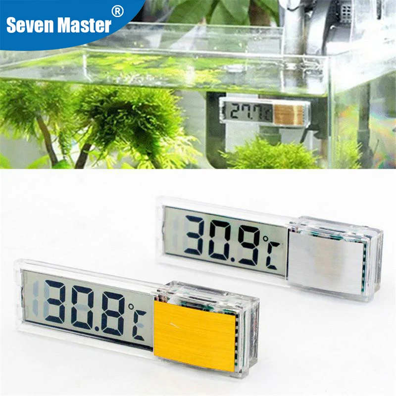 Aquarium Thermometer Electronic LCD Digital Fish Tank Temperature Measurement Fish Tank Temp Meter Aquarium Accessories 1