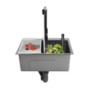 Stainless Steel Nano Coating Black Modern Kitchen Sink, Sink with Faucet, Multifunction Sink Set 5