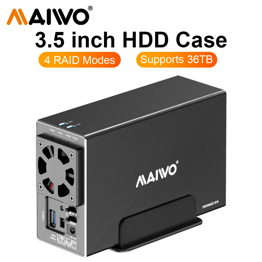 maiwo-デュアルベイ外部ハードドライブドッキングステーション、ddエンクロージャー、usb-30、最大5gbps容量ケース、25-、35