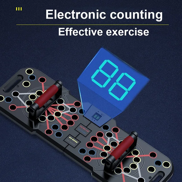 Multifunctional Counting Push Up Board Home Chest Muscle Exercise Training Indoor Electronic Fitness Support Push-up Rock Stands 3