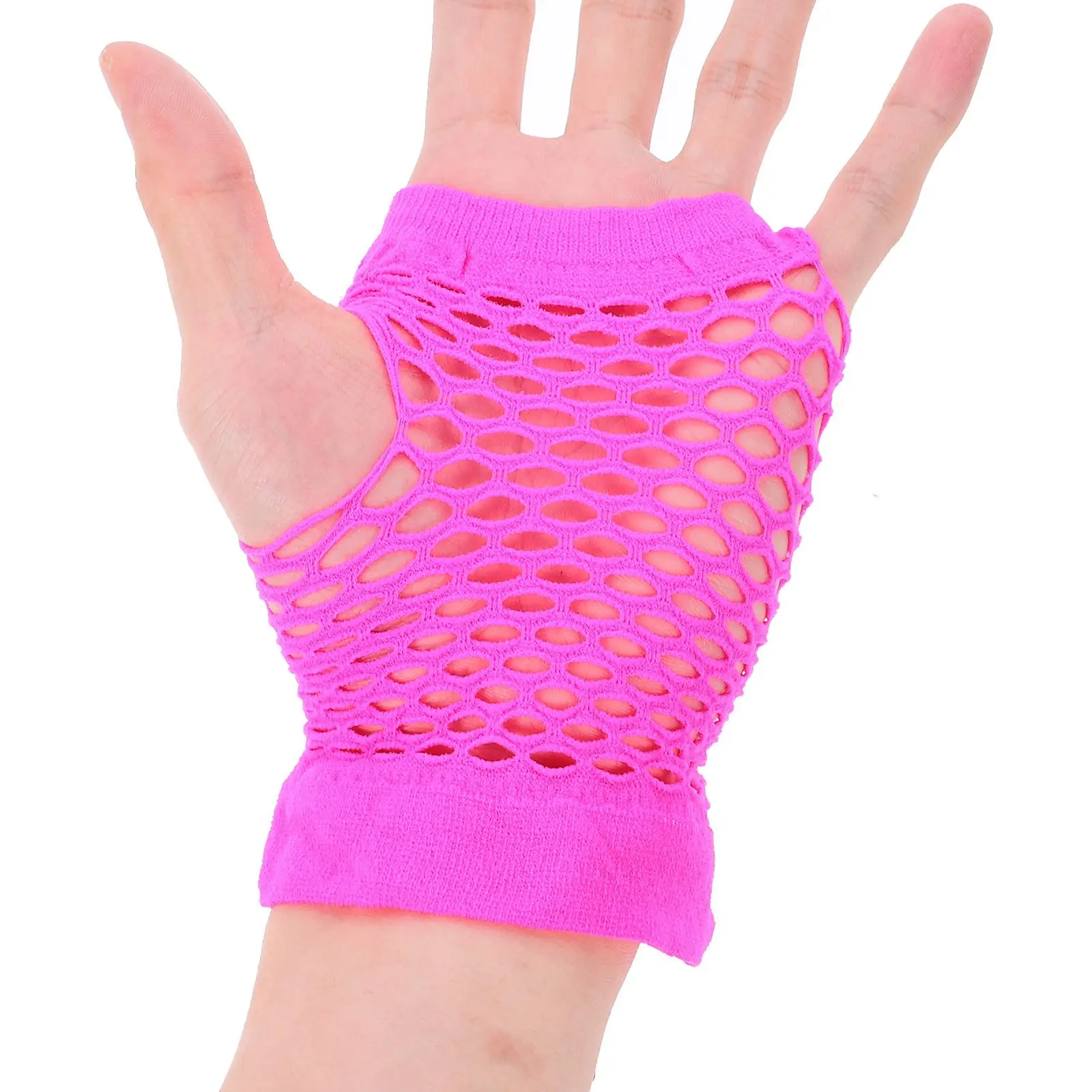 80 'S Headband Children Gloves Retro Decor Neon Earrings Fishnet Party Costumes Nightclub Wedding Performance Black Gloves