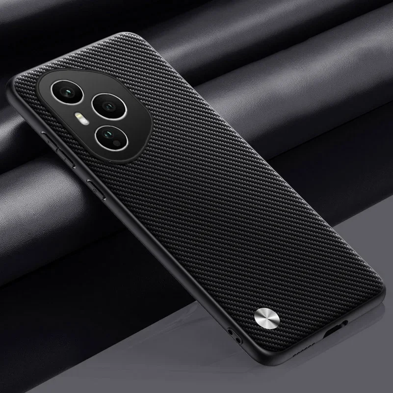 Elegant PU Leather Matte Silicone Shockproof Phone Case Cover