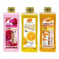 Huile de massage corporel, huile essentielle de curcuma/Rose/vitamine C, nourrit en profondeur, éclaircissant, lissant, aromathérapie pour la peau du corps 1