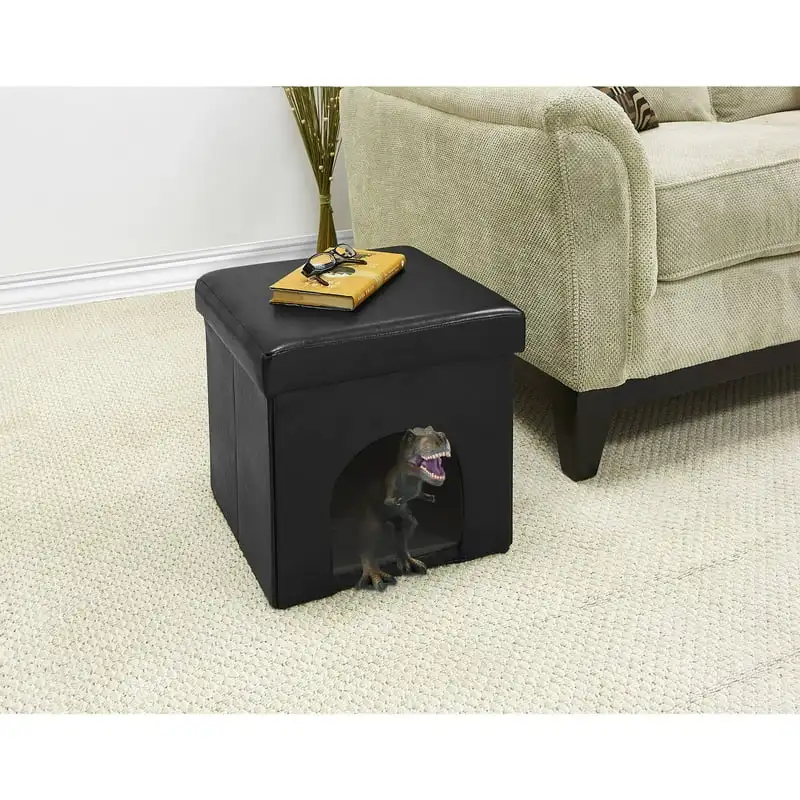 

Foldable Pet Ottoman, Black (15x15x15)