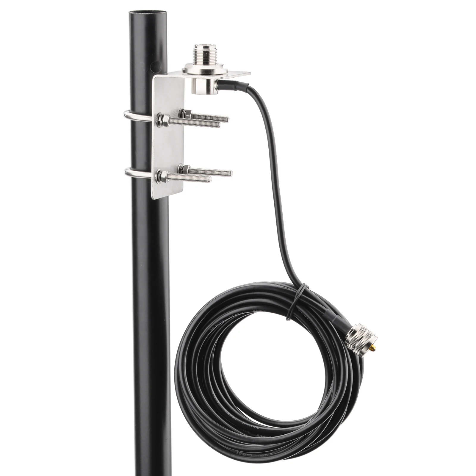 Stainless Steel Ham Radio Antenna Mounting Bracket Kit