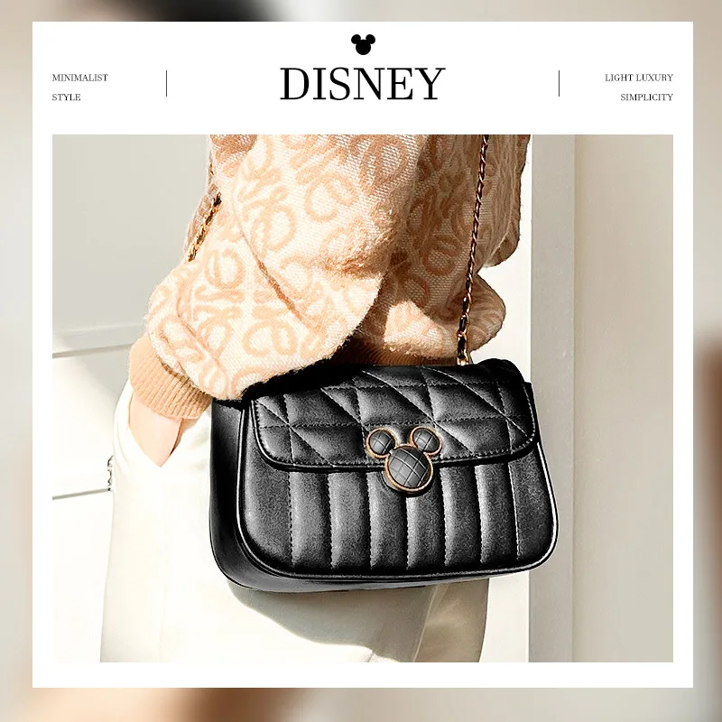 Disney Mickey Purses and Handbags PU Fashionable Bags for Women Large Capacity Kawaii Crossbody Shoulder Bag Anime Case Wallet