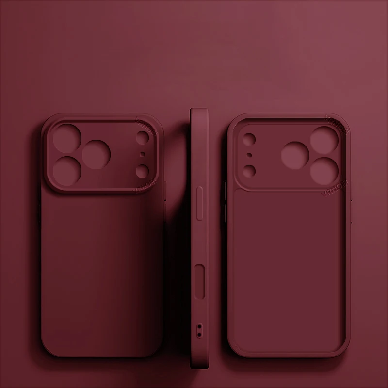 Sleek Shockproof Phone Case with Lens Protector & Durable Back Cover