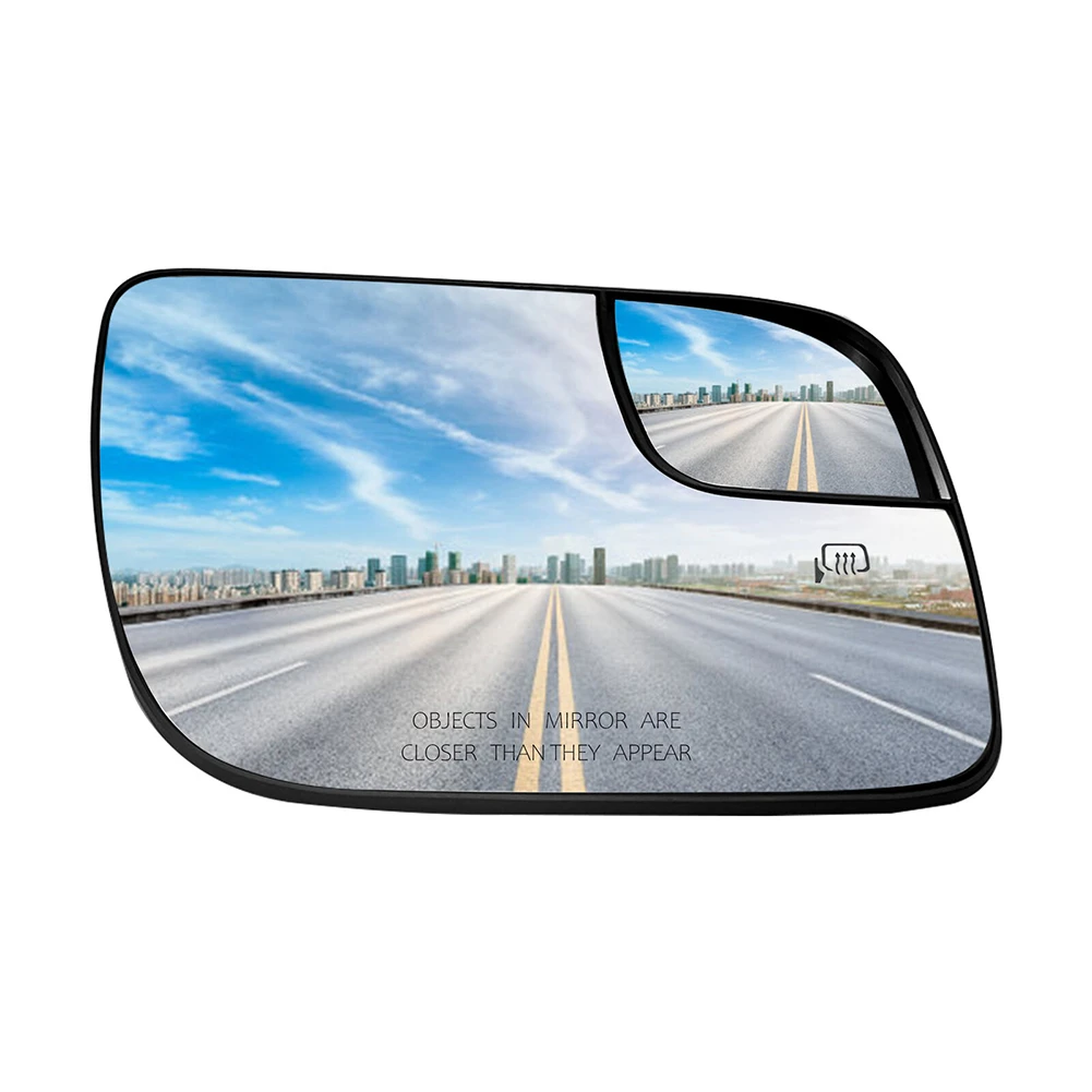 1pc 5.25inch Car Rearview Mirror Glass Heating For Ford Explorer 2011