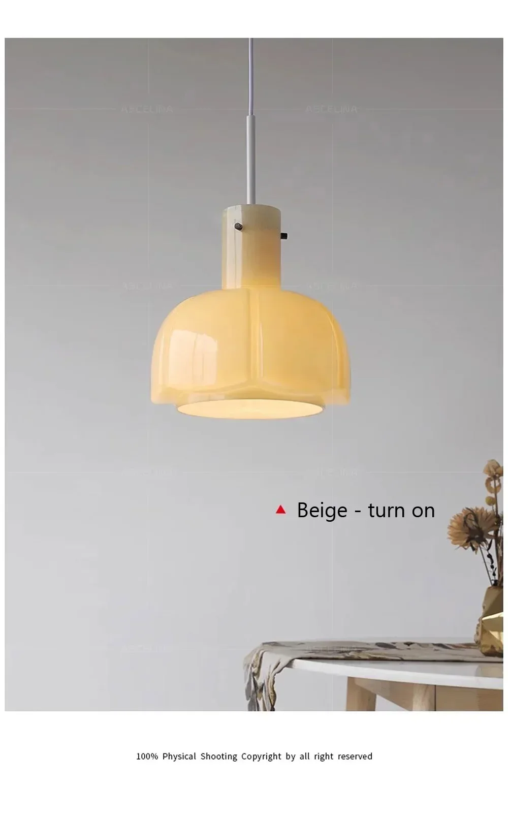 Description Picture 2 of itemMedieval Flower Bud Lamp Nordic Glass Pendant Light Restaurant Nordic Study Simplicity Cafe Table Bar Table Pendant Lamp