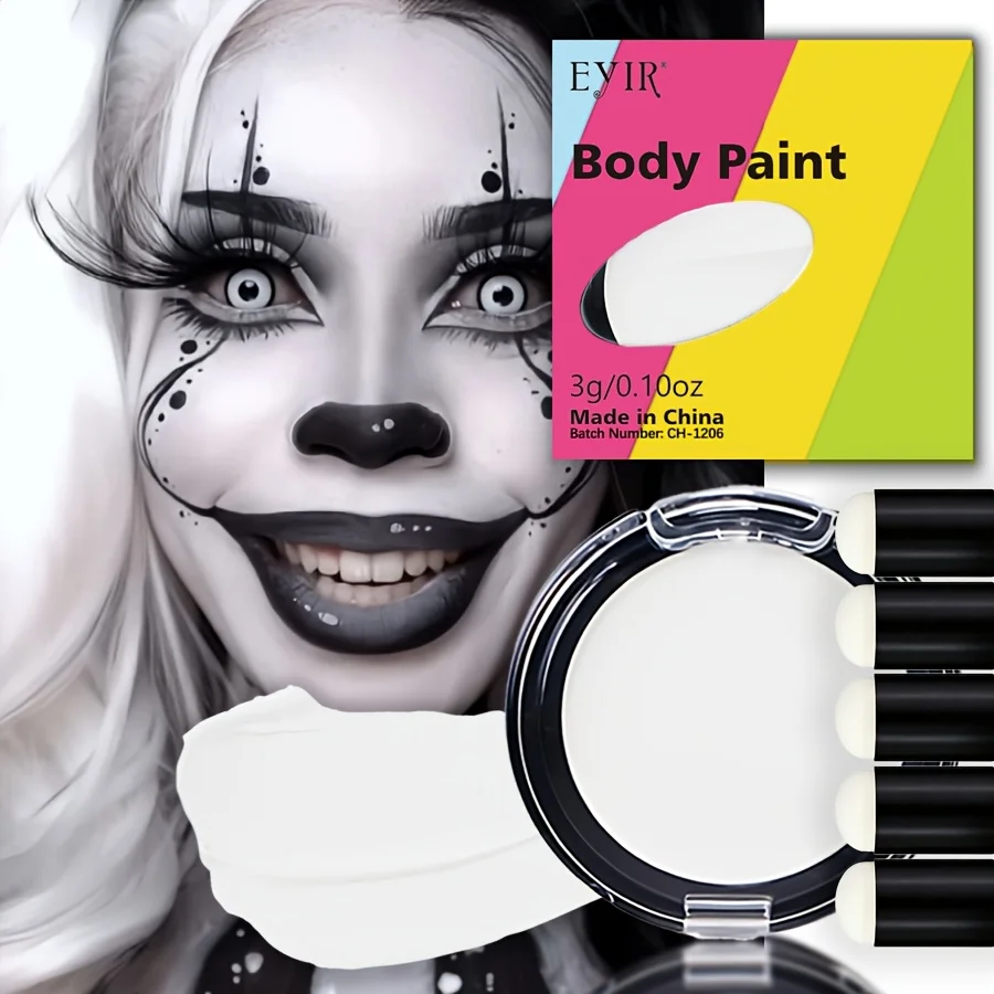 Vibrant Professional-Grade Water-Based Face and Body Paint