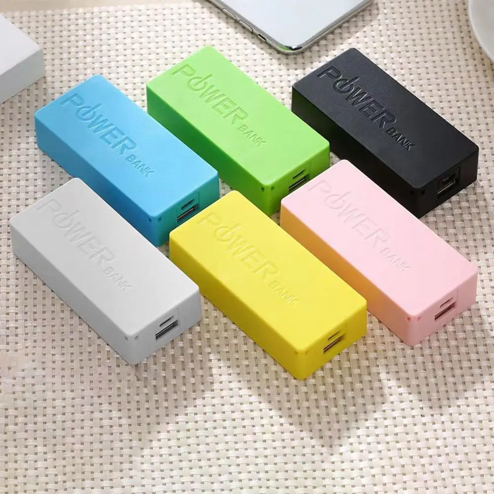 

RINDU Practical Battery Power Bank Box Sturdy Battery Mobile Power Shell for Phone