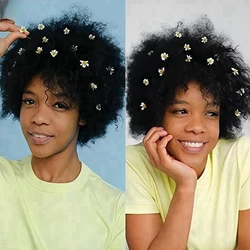 Wholesale Short Afro Kinky Curly Wig For Woman 100% Human Hair Wigs 180% Density Pixie Curl Afro Wig 70s Afro Kinky Curly Wigs