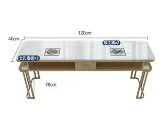 New light luxury vacuum cleaner manicure table and chair set (single, double, three people) special price economic full set marb