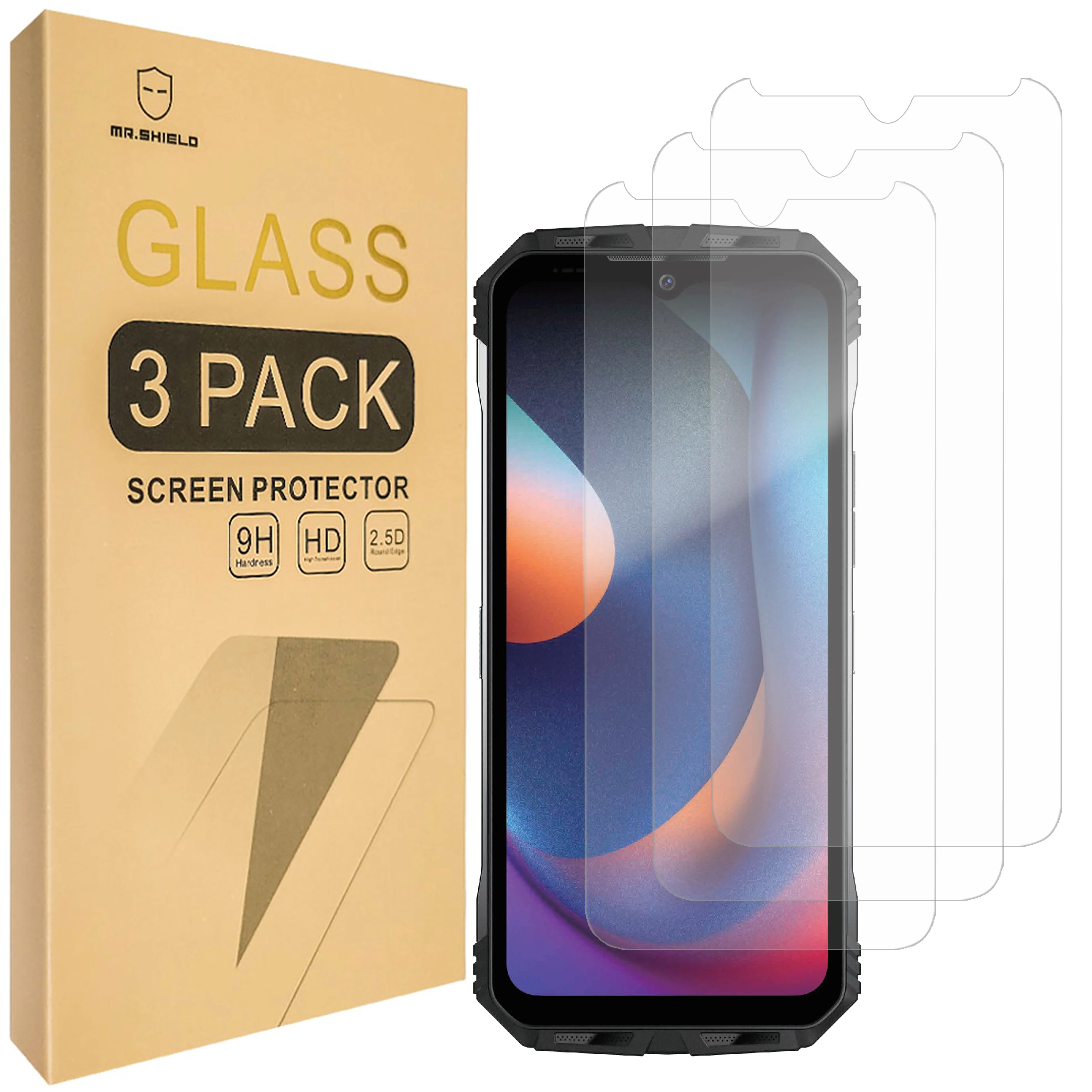 Mr.Shield [Confezione Da 3] Protezione Dello Schermo Per Doogee S100 / Doogee S100 Pro [Vetro Temperato]