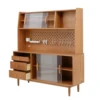 1/6 bjd ob11 miniature dollhouse furniture Mini model Red Cherry Wood Sideboard/Storage Cabinet 5