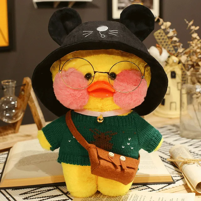 Kawaii 30cm Cute Lalafanfan Cafe Duck Plush Toy Cartoon Cute Stuffed Animal Soft Doll Pillow Creative Birthday Gift For Children 2