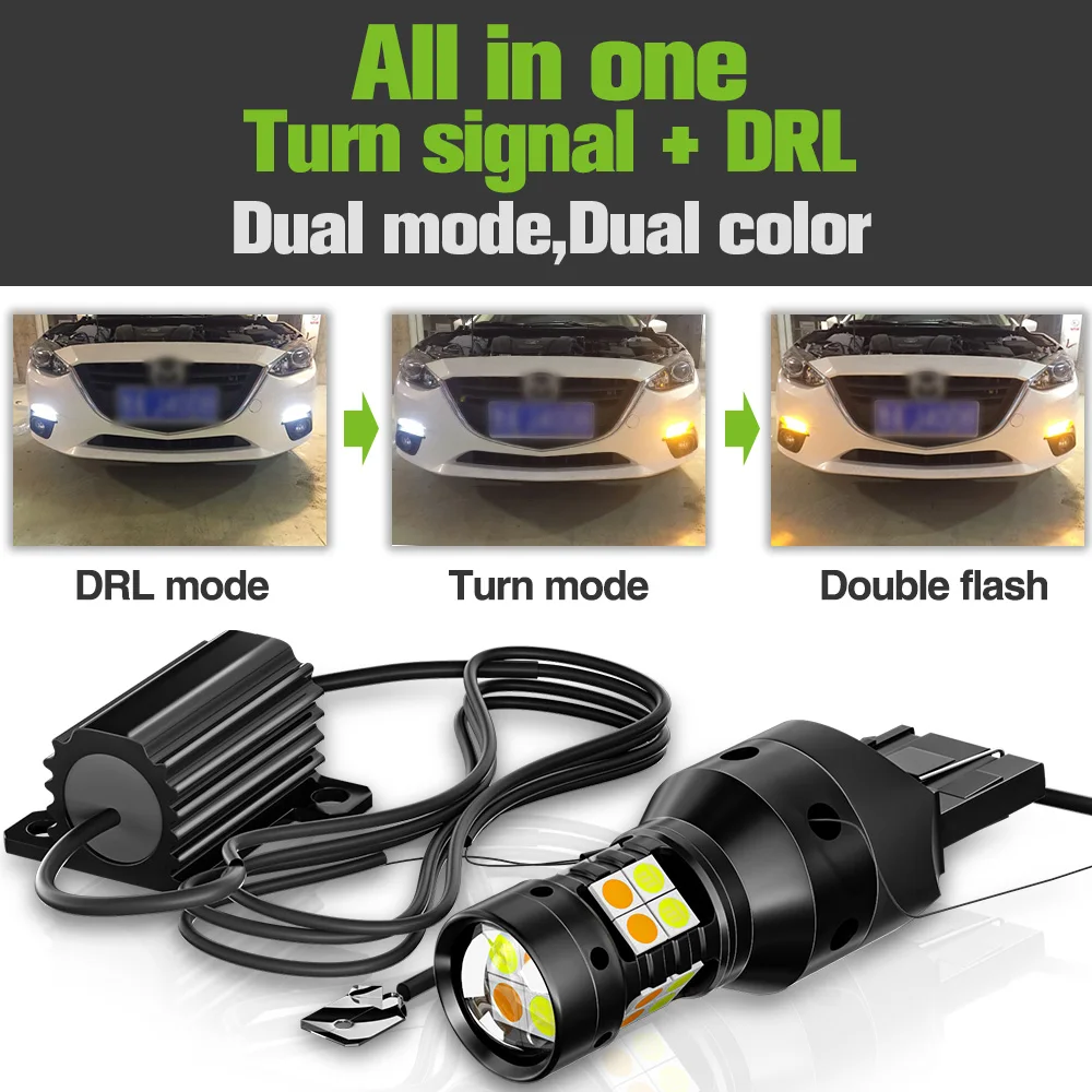 Sammenhængende Forretningsmand Nikke 2pcs For Nissan Patrol Y61 Y62 1997-2019 Dual Mode LED Turn Signal+Daytime  Running Light DRL 2010 2011 2012 2013 Accessories - AliExpress