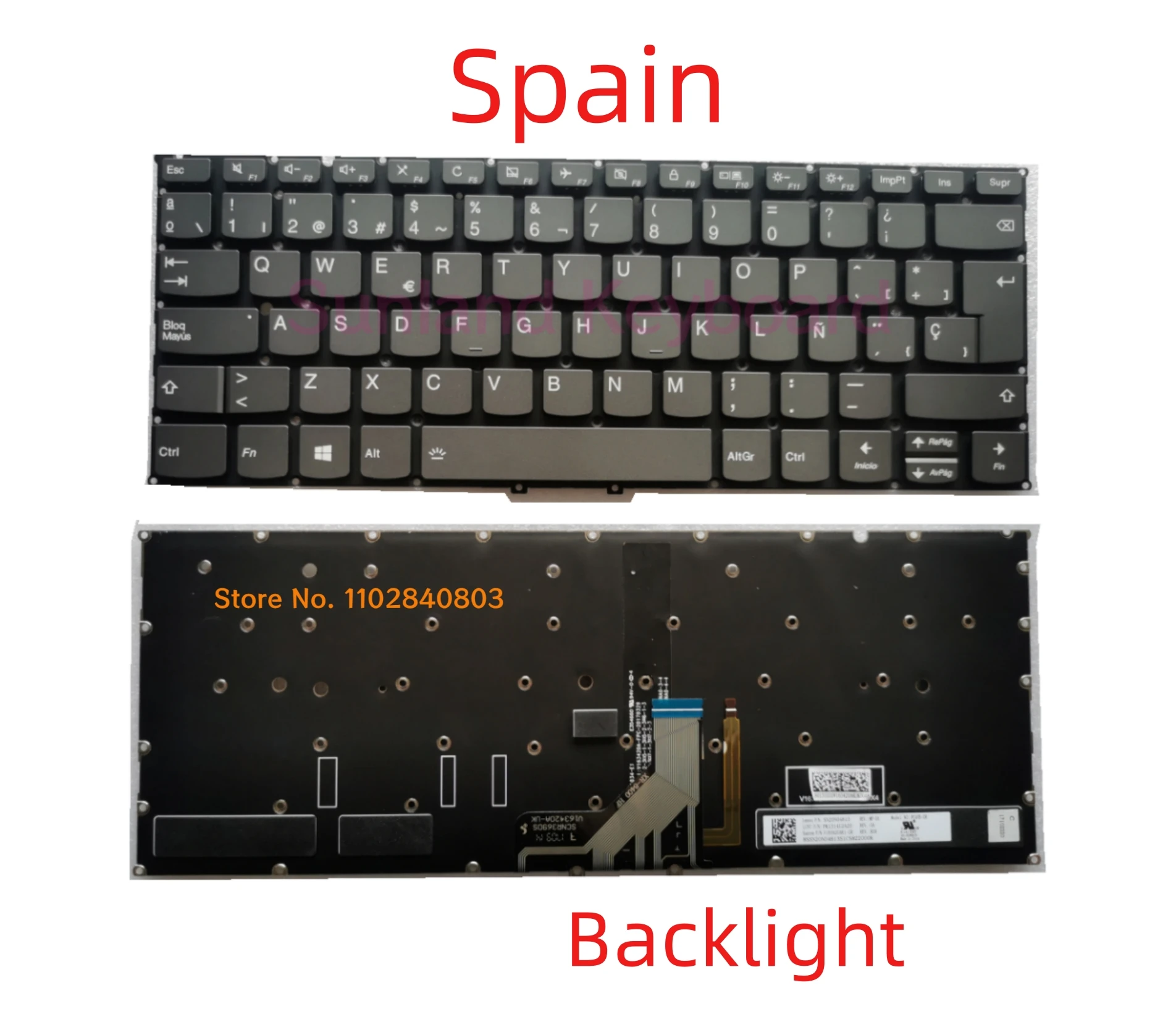 New SP Spanish GR German UK EU For Lenovo Ideapad Yoga 920 920-13 920-13IKB 920 13ISK 920-13ISK Pro-13IKB 6 Pro-13 Keyboard