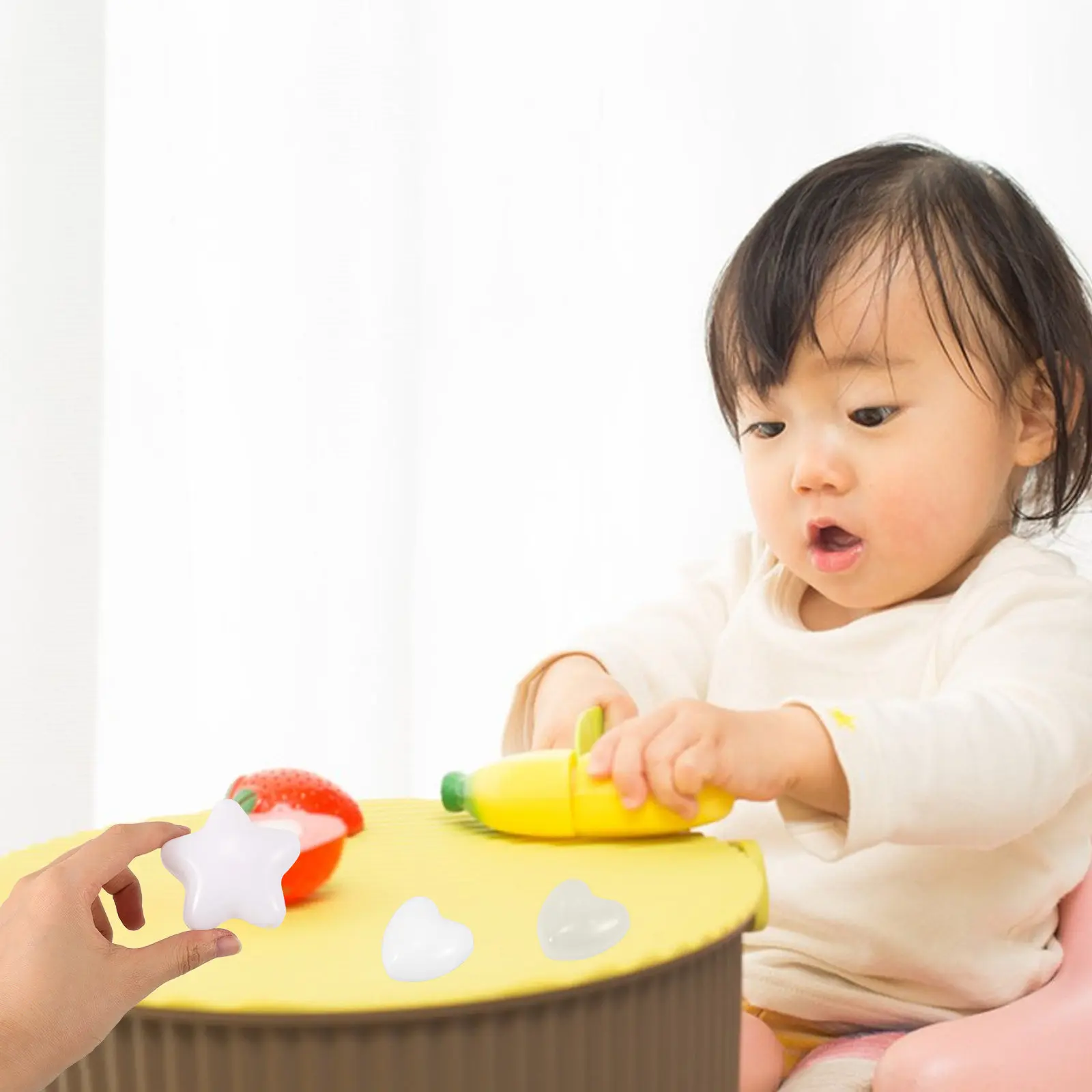 100Pcs 별 모양 하트 오션 볼 어린이를위한 가볍고 청소하기 쉬운 안전 둥근 모서리 풀 볼 피트 플레이 하우스 텐트 장식