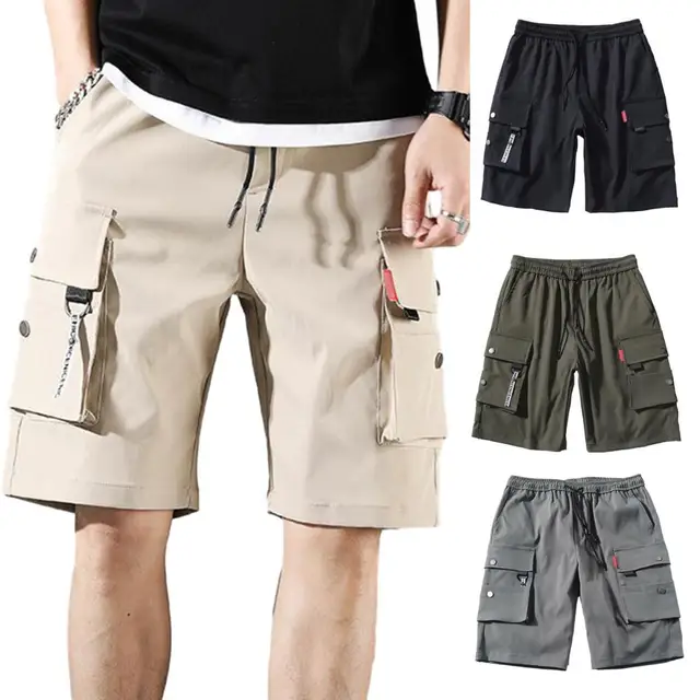Pantaloncini Cargo Uomo MoFiz - Trekking, Golf, Sportivi, Asciugatura Rapida, 5 Tasche - Foto 2