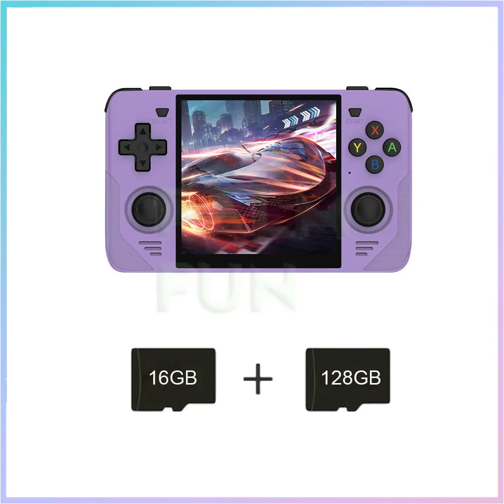 thumbnail image 1 of POWKIDDY-consola de juegos portátil RGB30, pantalla IPS de 4 pulgadas, 720x720, sistema Linux de 256GB, reproductor de vídeo Retro de código abierto, regalos, 1 of 5