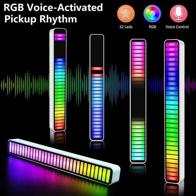 RGB LED Licht Bar Musik Sound Control Pickup Licht Rhythmus Umgebungs Lampe  Atmosphäre Nacht Licht für Auto TV Spiel Computer desktop