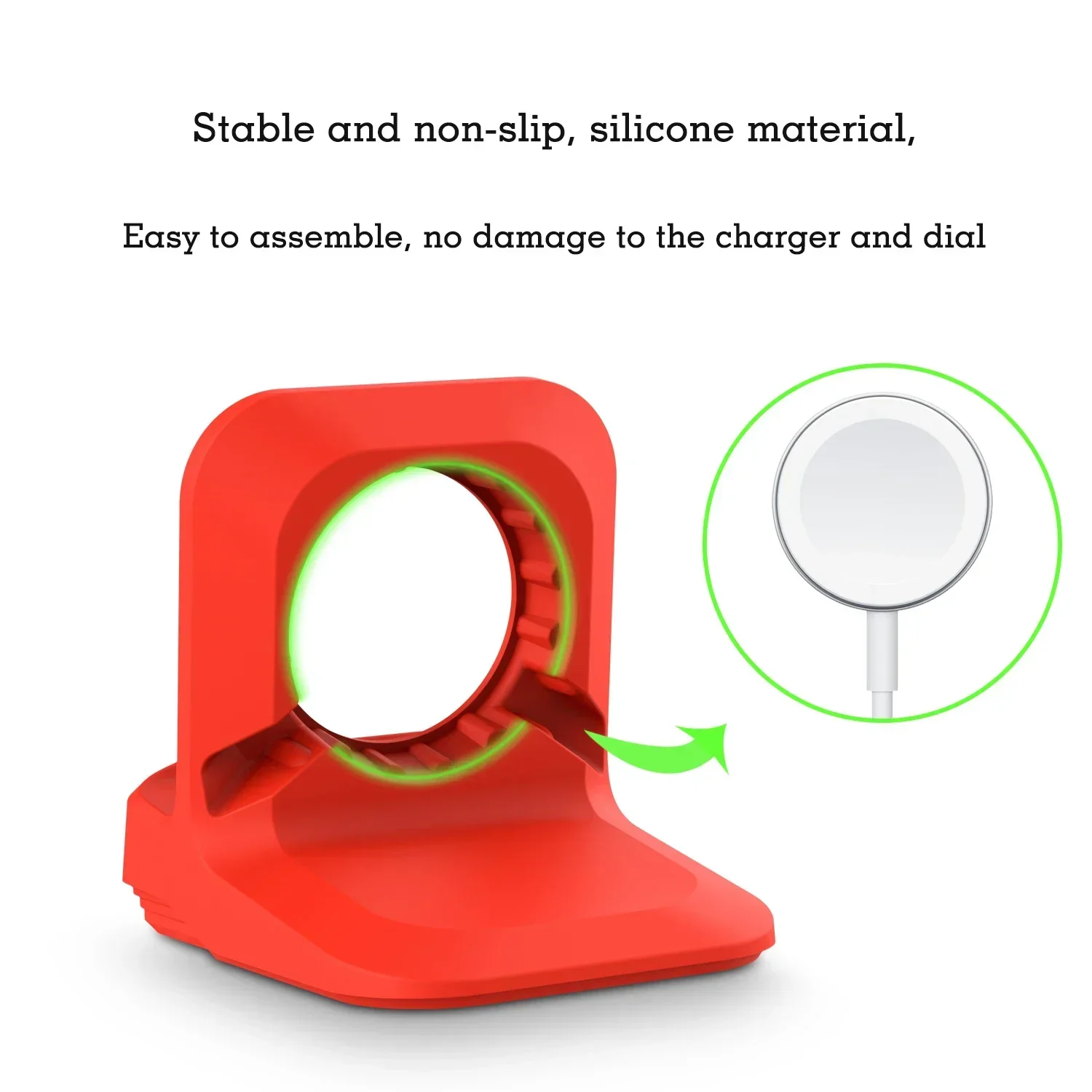 Charger Stand Support for Apple Watch Ultra 9 8 7 49mm Silcone Charging Holder Portable iwatch Holder Bedside table Accessories