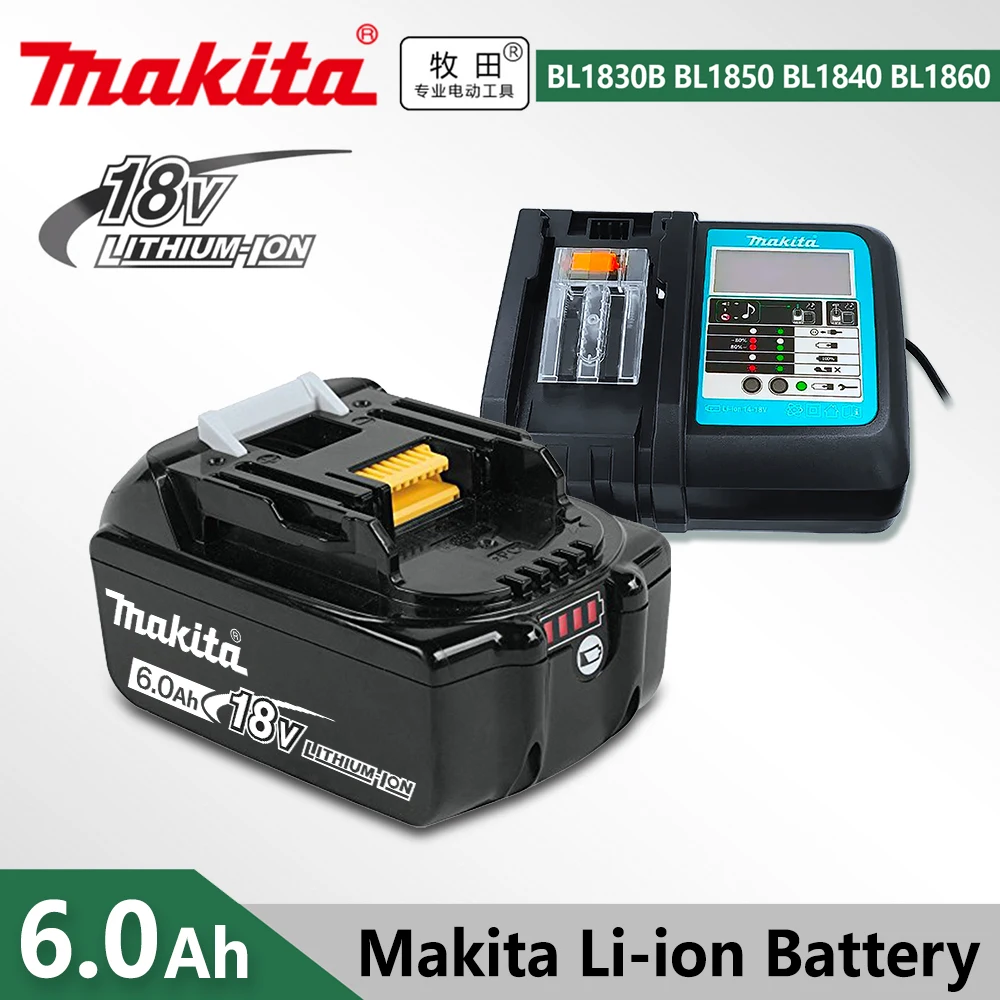 

Оригинальная батарея 18 в 6 Ач для Makita BL1860 BL1830 BL1850 BL1860B LXT Электроинструмент со стандартной литиевой батареей 5 Ач/3 Ач