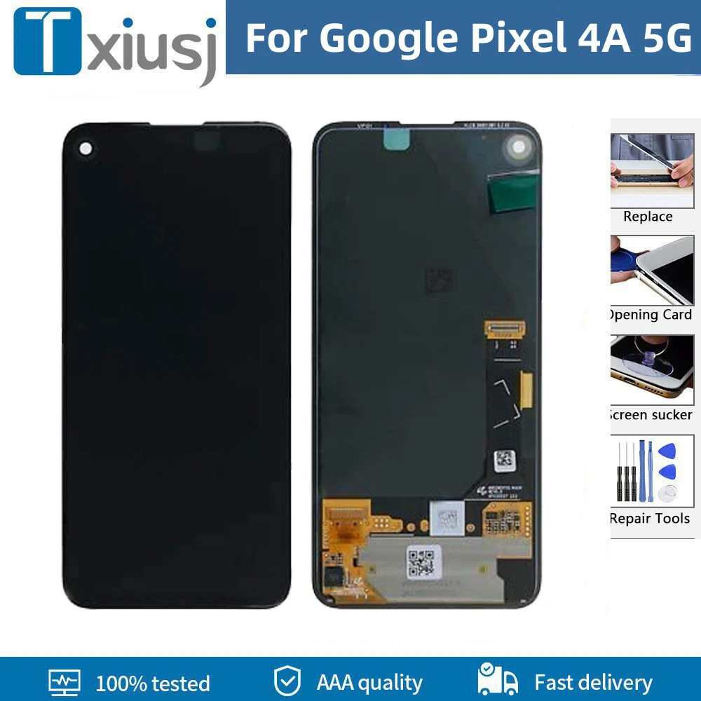 pixel 4a5g ディスプレイのみ AMOLED For Google Pixel 4 4A4G 4A5G LCD Display Screen Touch