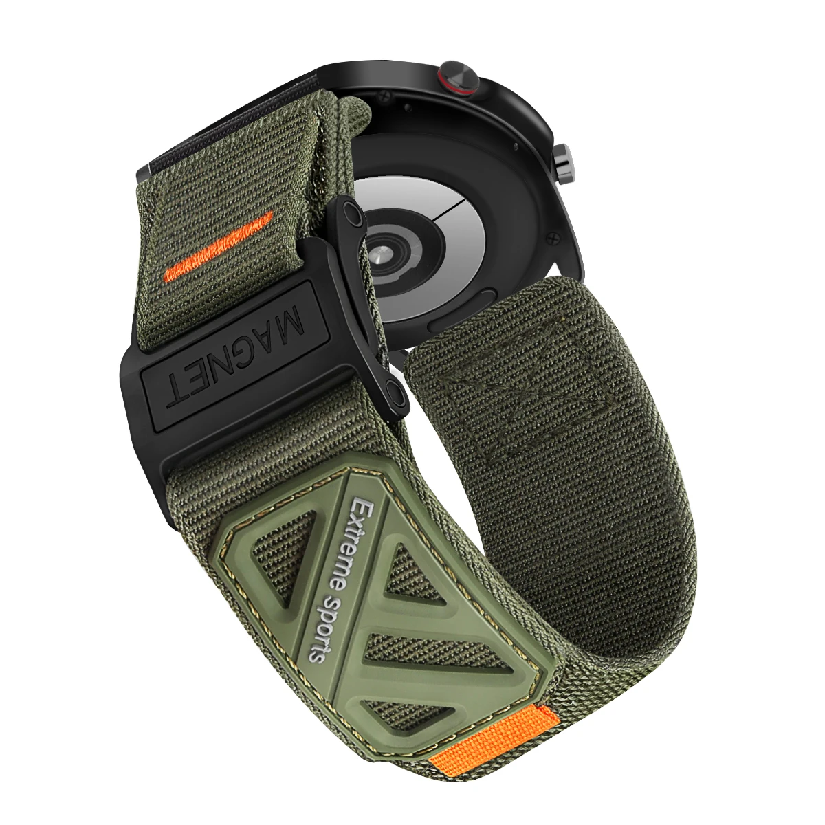 Magnetic Nylon Smartwatch Band - Universal 22mm Strap