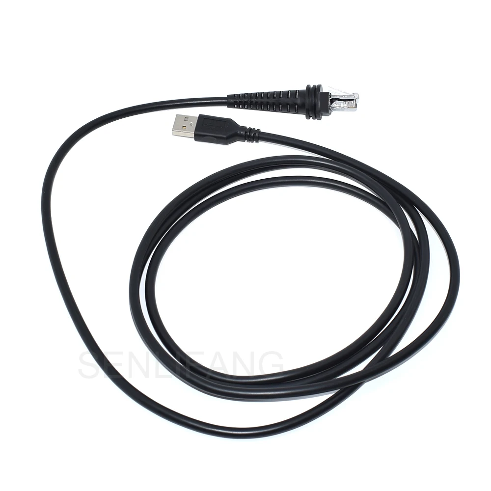 Cabo Usb Preto em Linha Reta Cabo do Varredor para Honeywell 1900g Hyperion 1300g Xenon 1202g 1400g 1450g 1452g Novo 2m - Imagem 5