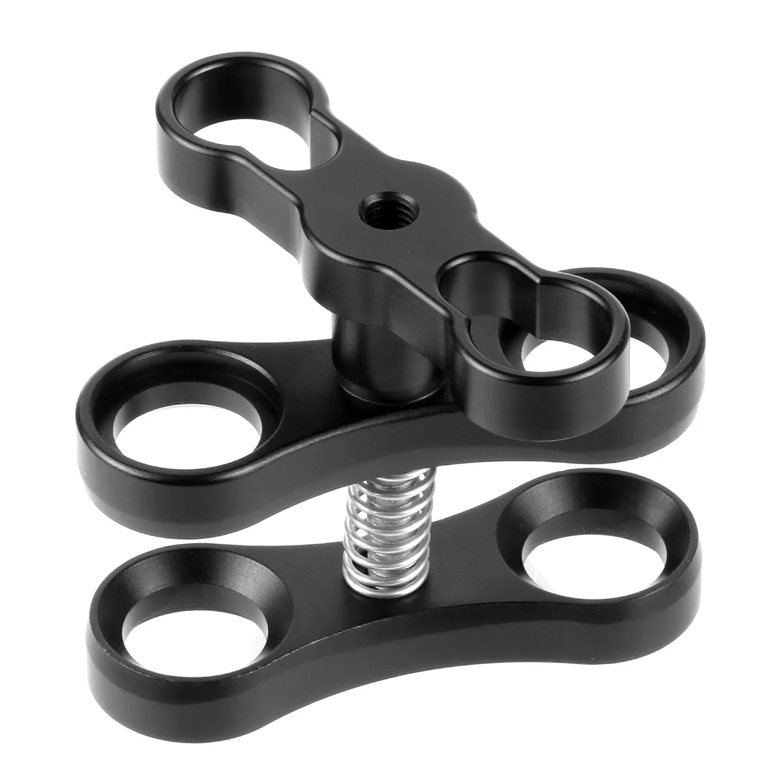 알루미늄 CNC 1 볼 헤드 버터 플라이 클립 다이빙 라이트 암 클립 어댑터 브래킷 홀더 Gopro DJI 액션 SLR 카메라 수중
