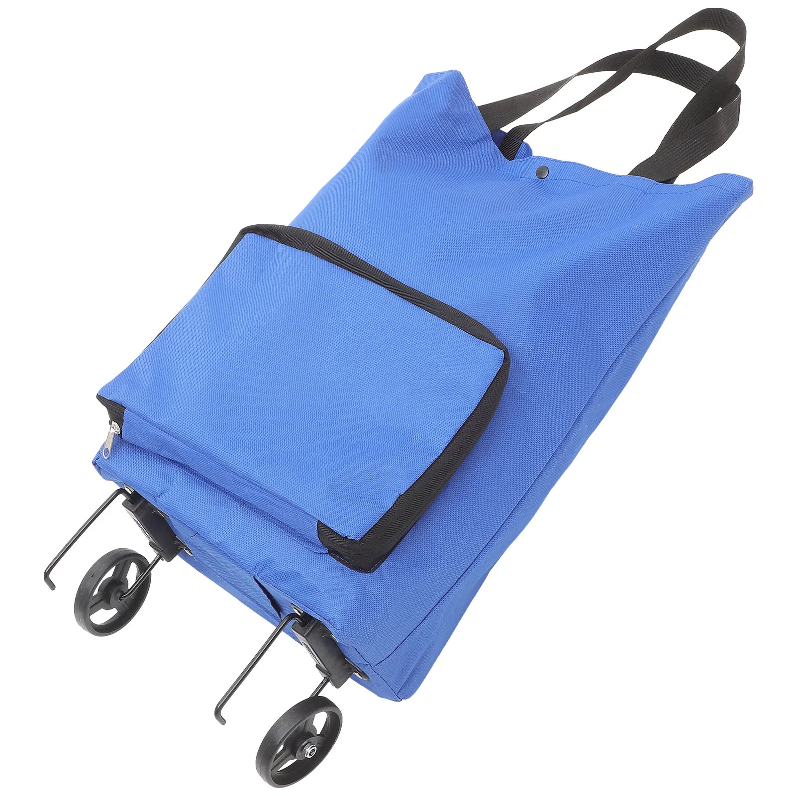 

Homsfou Foldable Shopping Bag Wheels Shopping Cart Large Capacity Tote Bag Bag