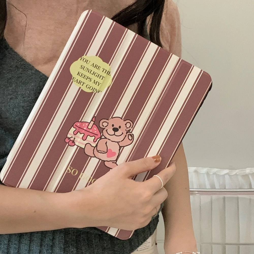 Cute Bear Tablet Case For iPad