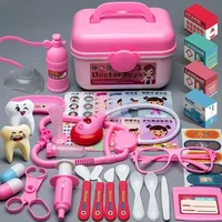 Doctor Nurse Role Play Set Medical Tools with Stethoscope & Injectors in A Pretend Play Trolley Box Ideal Gifts for KidsToys 4