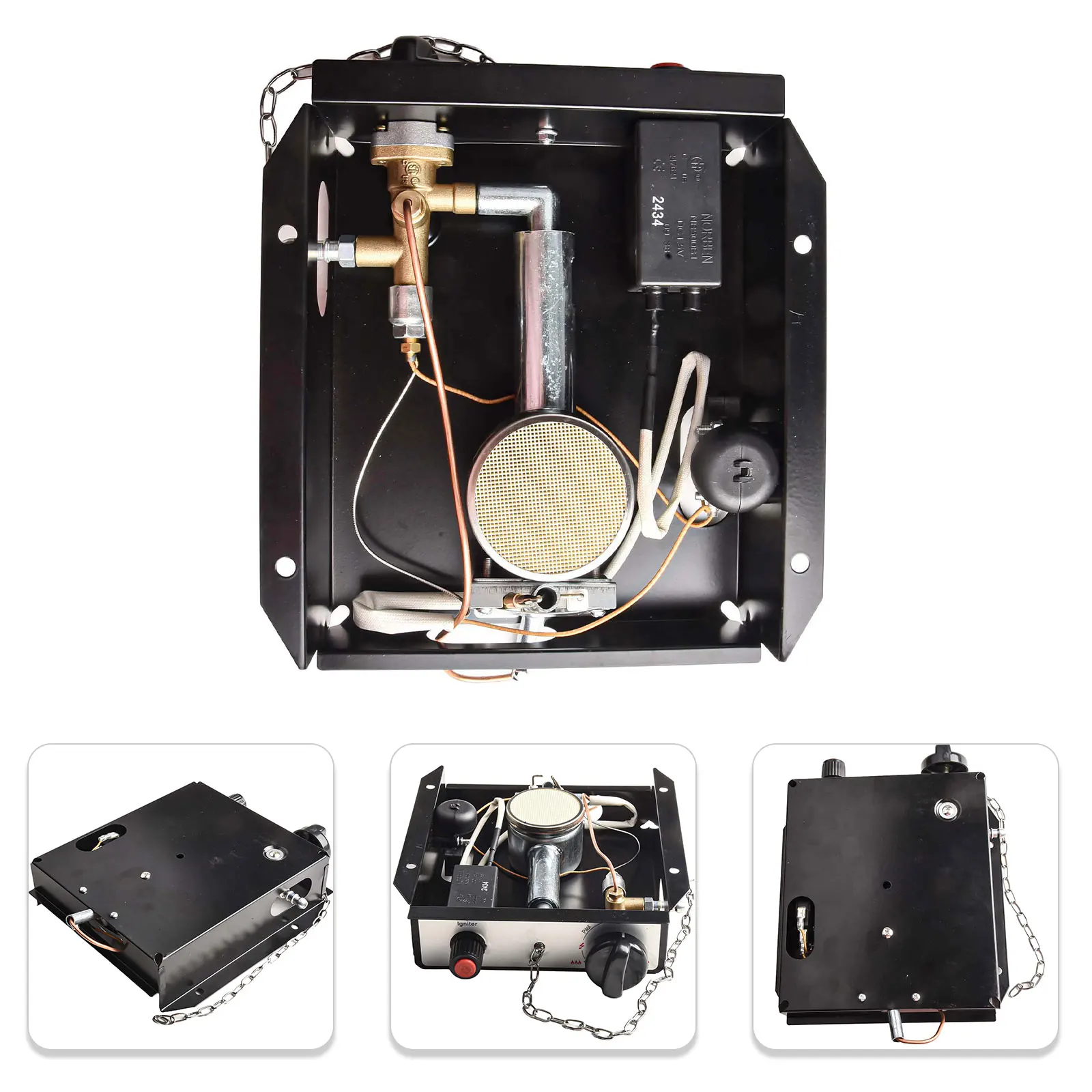 47 000 BTU Patio Heater Burner Module Replacement With Regulator Assembly Kit Replacement Burner Module For 4-sided Glass Tube