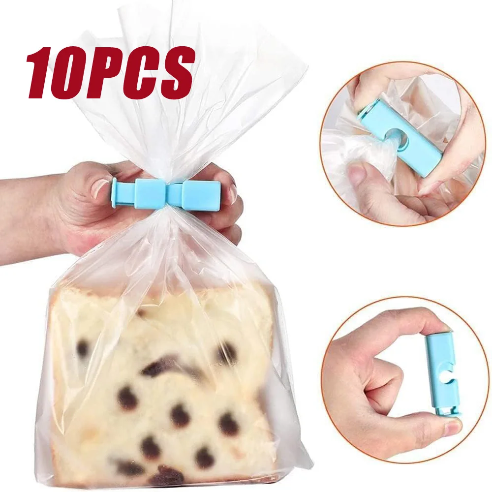 

10PCS Portable Fresh-Keeping Kitchen Accessories Snack Seal Food Preservation Snack Clip Sealer Clamp Sealing Bag Clips