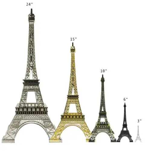 

Home Furnishings Iron Towers Statues Decorative Alloy Metals Various Colors and Sizes