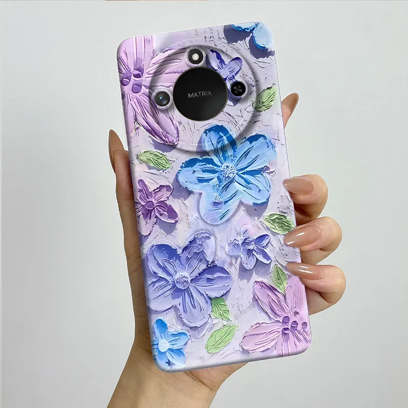 Sweet Painted Silicone Phone Case - Fashion Cartoon Design, Protective & Stylish