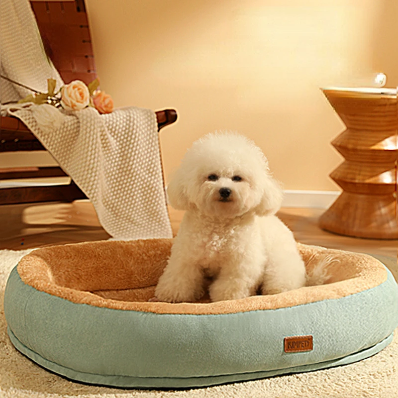 

Square Pet Dog Bed Warm Puppy Kennel Cushion Cat Plush Mat House Super Soft Winter Thickened Sofa Nest for Small Medium Dogs