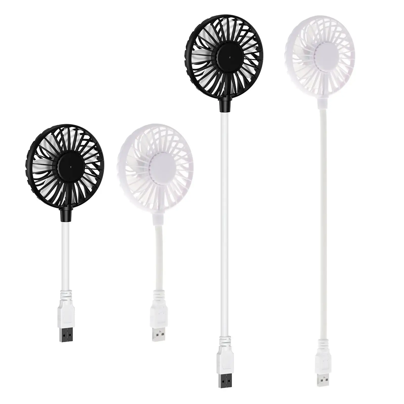 Mini Portable USB Fan Desk Fan Brushless Motor 360° Rotation Pocket Fan Mini Cool Fan Flexible Neck for Laptop or PC Versatile 6